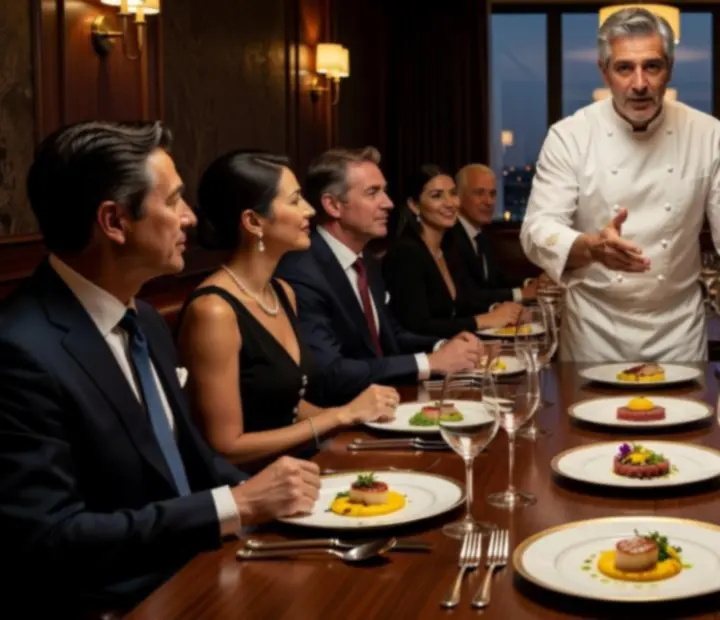 Kolacja degustacyjna prowadzona przez szefa kuchni w restauracji Nova Kravento
