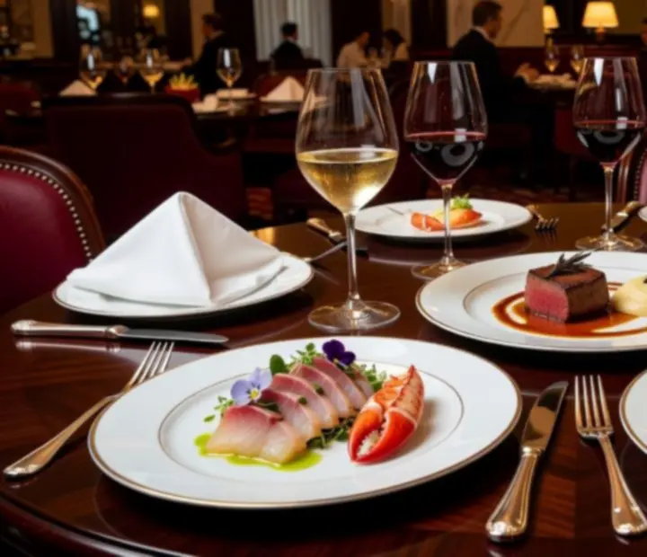 Wykwintne dania degustacyjne elegancko serwowane w restauracji