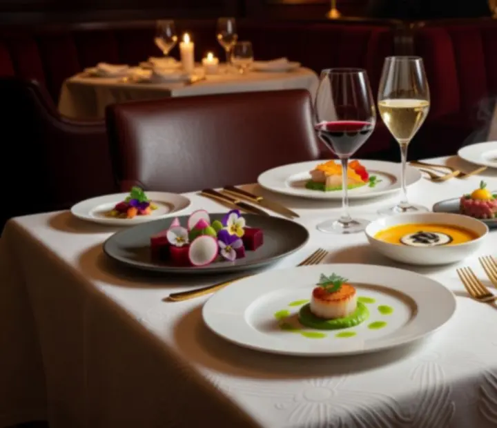 Wykwintnie podane danie z menu degustacyjnego w restauracji Nova Kravento